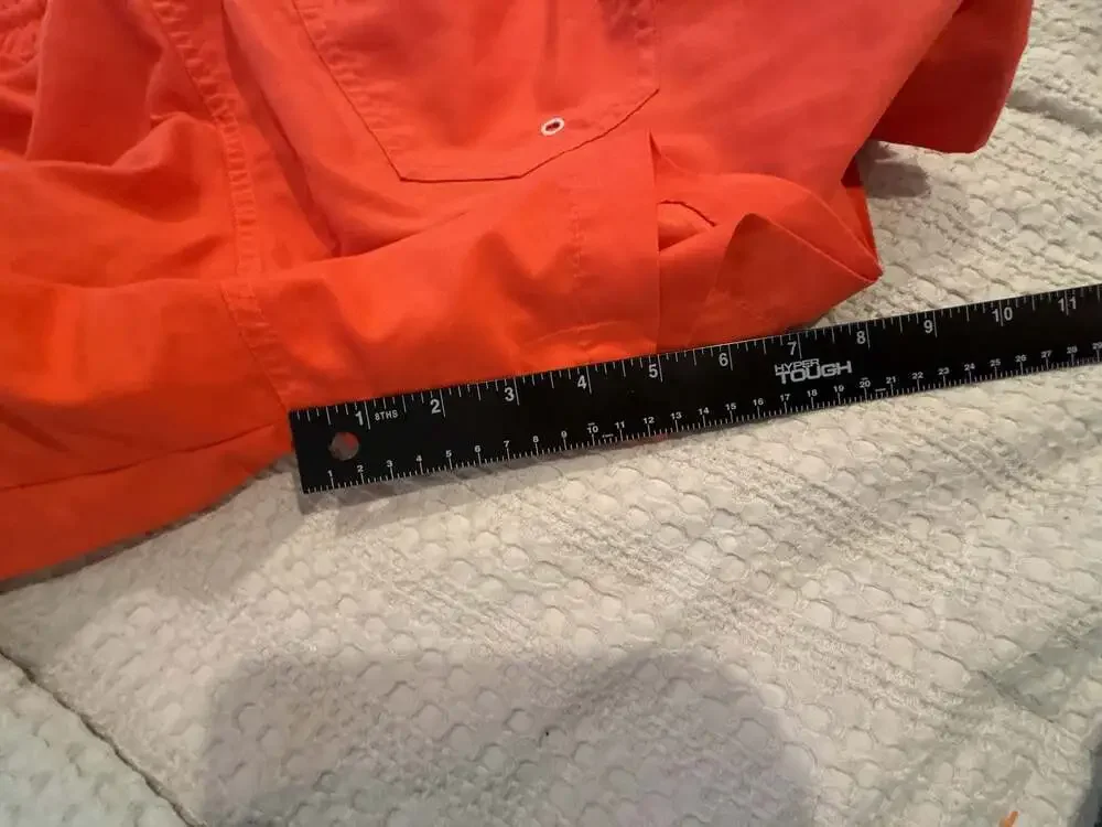 Chubbies Men's Solid Orange Swim Trunks with Drawstring Waist